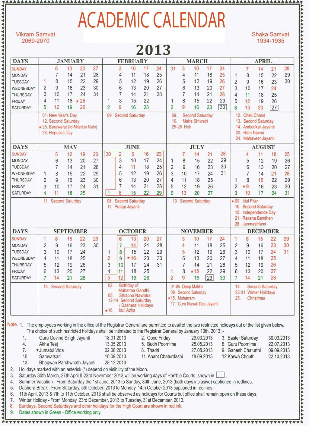 calendar